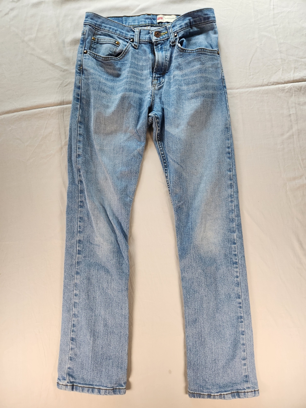 Wrangler Slim Straight Blue Denim Light Wash 5-Pocket Men's Jeans Size 28x30